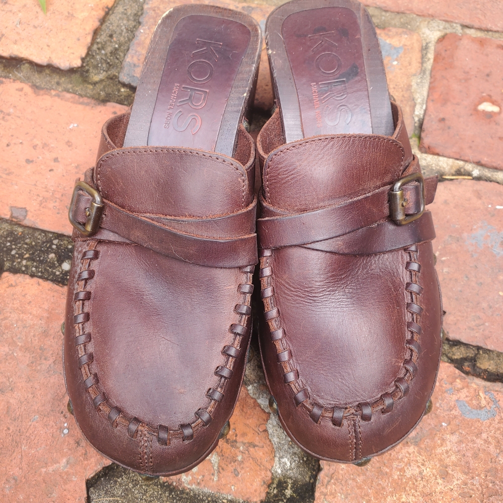 Michael Kors Brown Mules Classic Slip-On